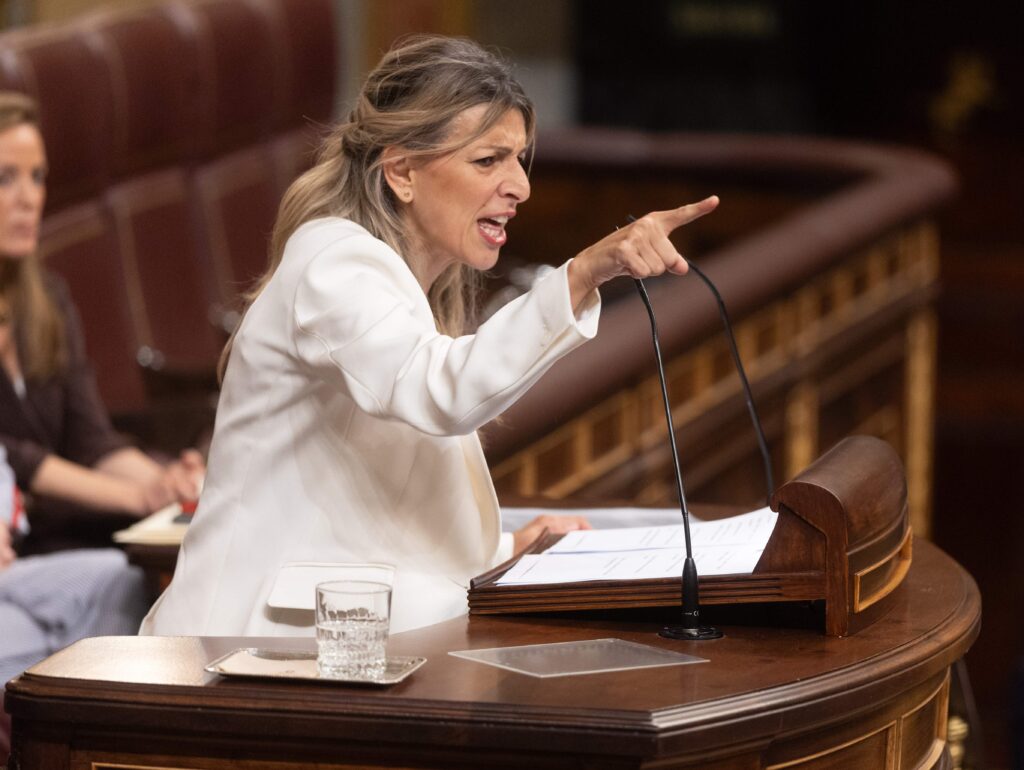 Yolanda Díaz exige un cambio de rumbo en la legislatura española