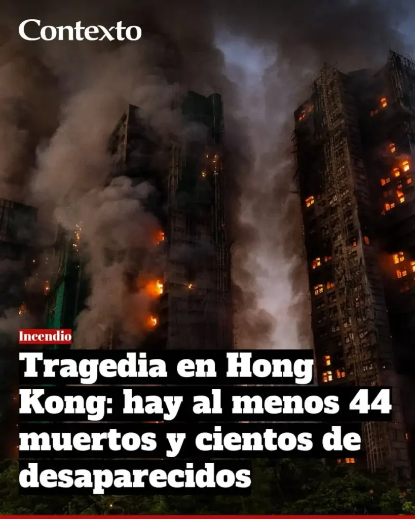 Tragedia en Tai Po: Incendio devastador deja decenas de muertos y heridos en Hong Kong